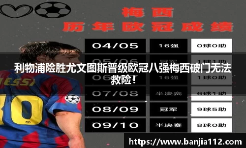 利物浦险胜尤文图斯晋级欧冠八强梅西破门无法救险！