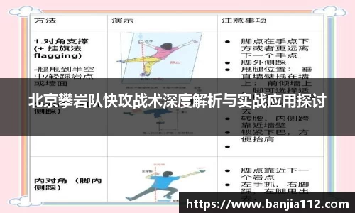 北京攀岩队快攻战术深度解析与实战应用探讨